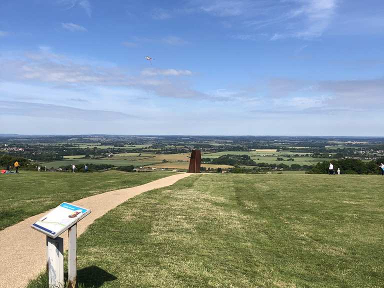 Dunstable Downs National Trust Cafe Road Cycle Routes and Map Komoot