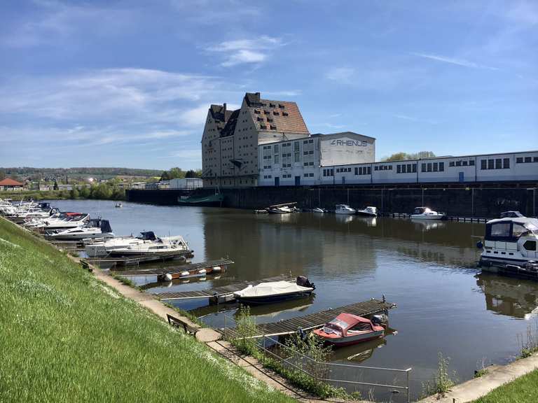 Staustufe / Kraftwerk Fuldatal Wahnhausen MTBroutes en trails Komoot