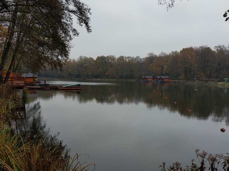 Angelteich mit Hütten Wanderungen und Rundwege komoot