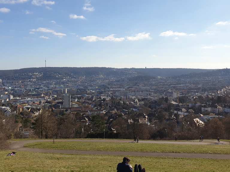 Blick auf Stuttgart vom Bismarckturm Routes for Walking and Hiking | Komoot