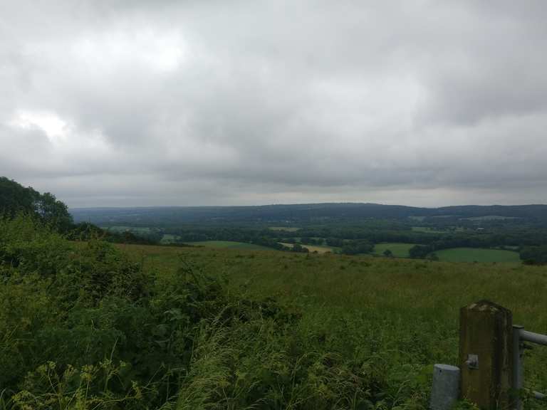 Fantastic views of the Surrey North Downs Road Cycle Routes and Map ...