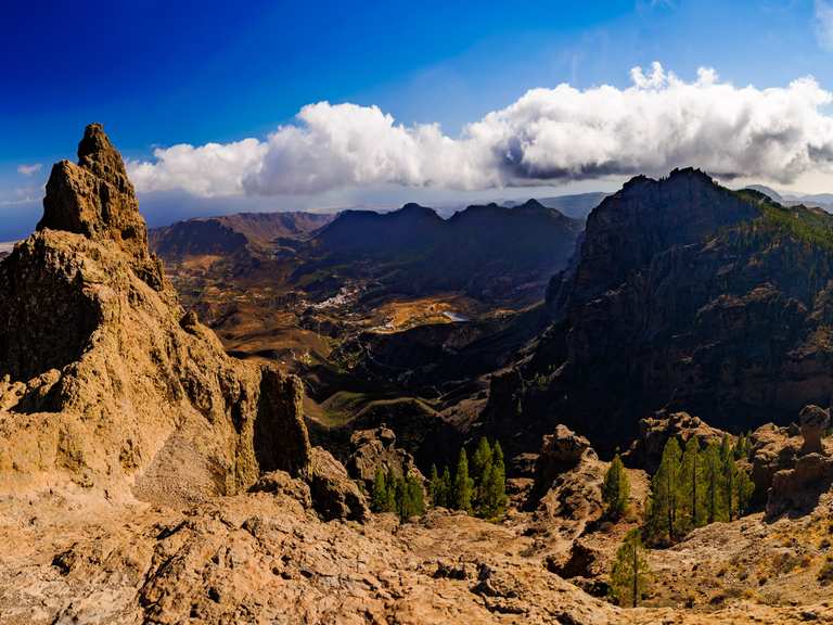 Pico de las Nieves circular por Llanos de la Pez y el Monumento