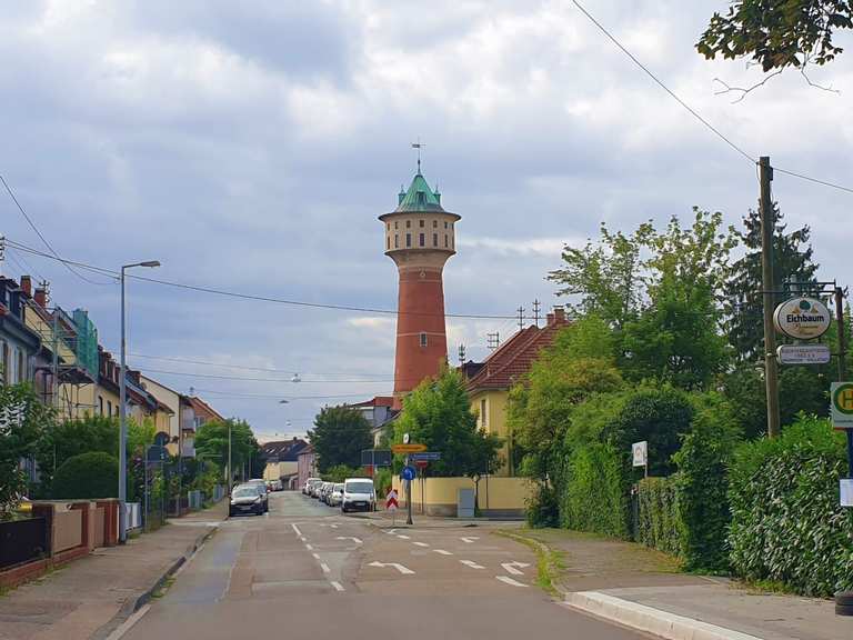 Wasserturm Wallstadt/Mannheim 🚴‍♂️ Rennradfahren und Rennradtouren