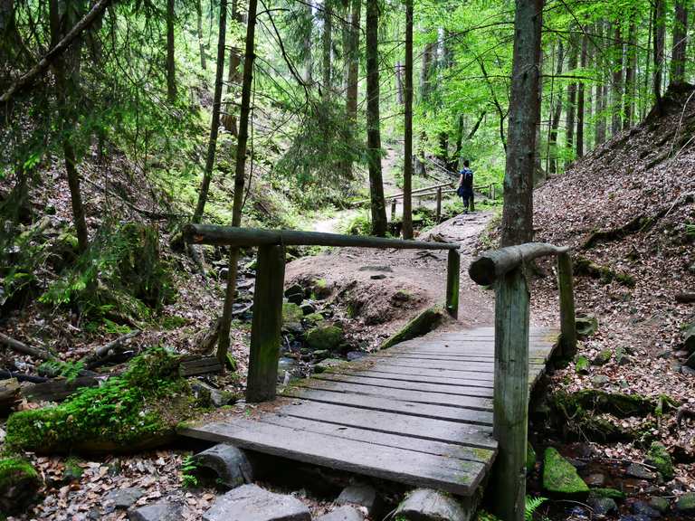 Lochbachpfad mit Lochbachklamm von Wallenstein aus Wanderungen und