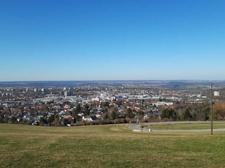 Aussicht von der Achalm Richtung Reutlingen Baden