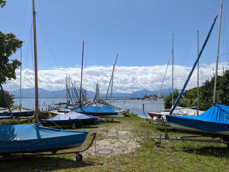 eine tour mit dem fahrrad um den chiemsee