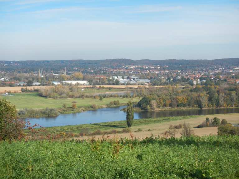 Ausblick über das elbtal Itinéraires vélo et carte Komoot
