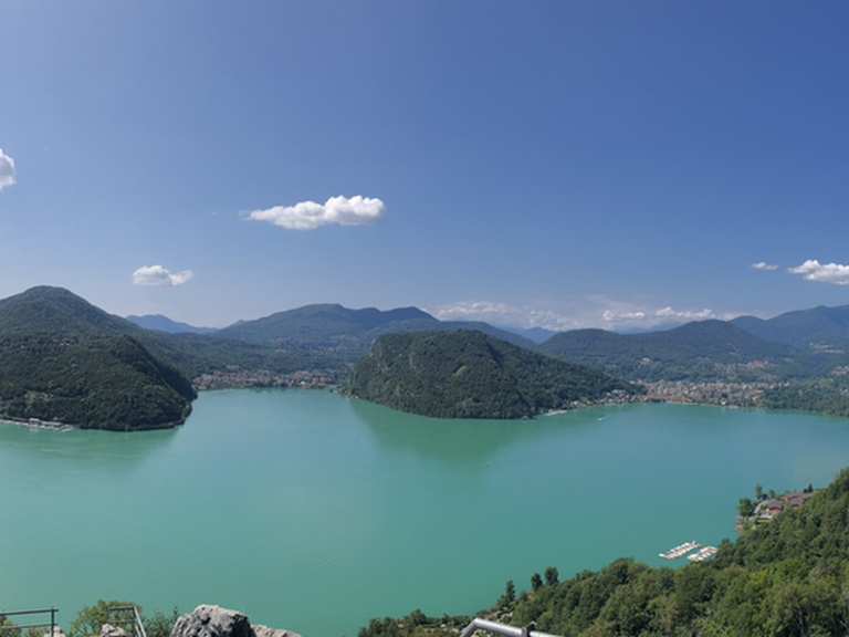 Sasso delle Parole Vista sul Lago di Lugano Runde von Figino Wanderung Komoot