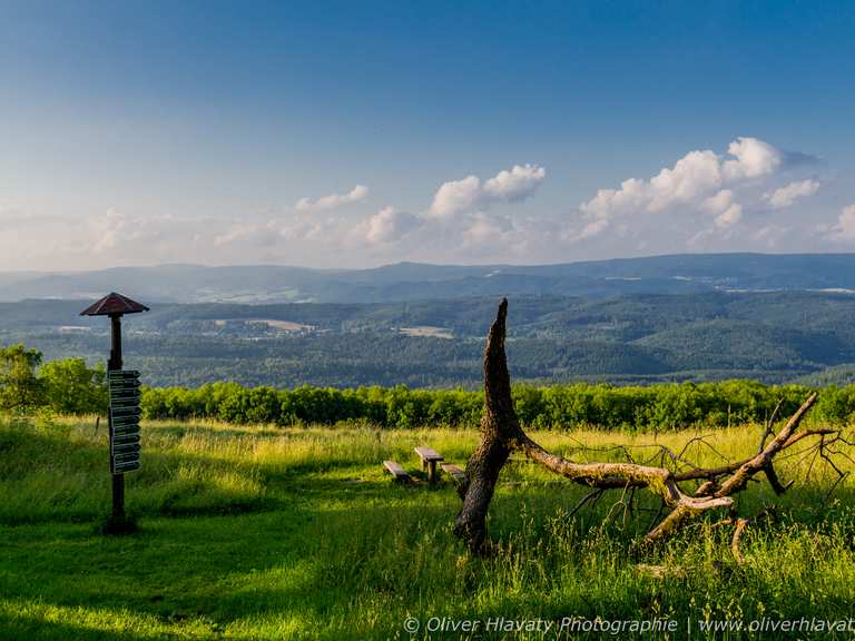 Dolmar mit Charlottenhaus Dolmar Blick Richtung Norden Runde von