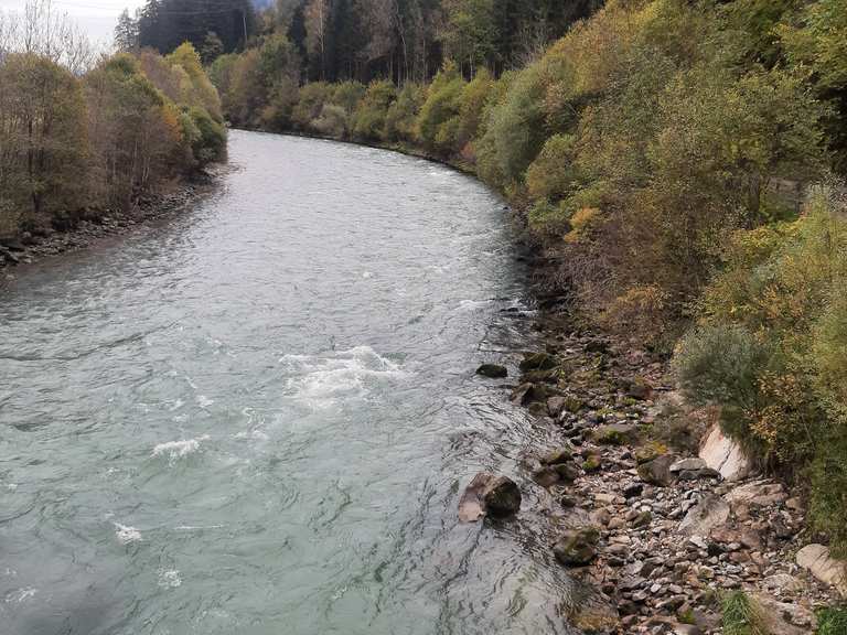 Überdachte Brücke über die Rienz / Ponte coperto sul Rienza : Radtouren ...