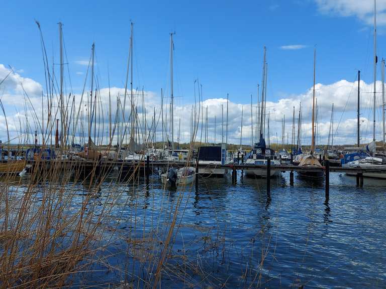 Maasholm Blick auf den Yachthafen Radtouren und Radwege komoot