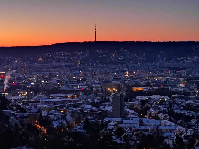 Blick auf Stuttgart vom Bismarckturm Routes for Walking and Hiking | Komoot