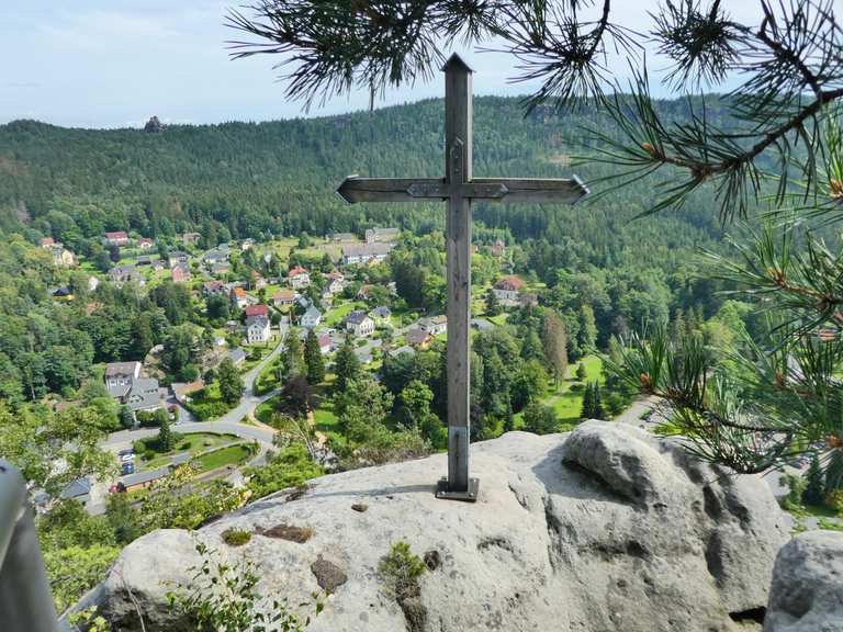 Burg Oybin Blick auf die Burg Oybin Runde von Kurort Oybin