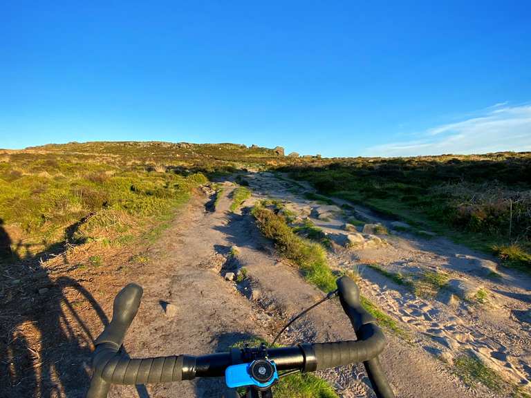 Houndkirk Road, Curbar Edge & Longshaw Estate loop from Ringinglow Road ...