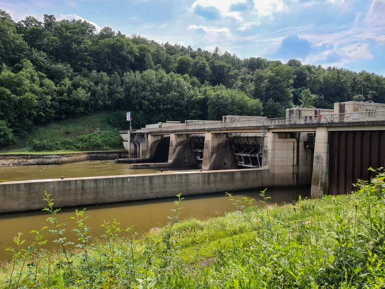 Staustufe / Kraftwerk Fuldatal Wahnhausen MTBroutes en trails Komoot