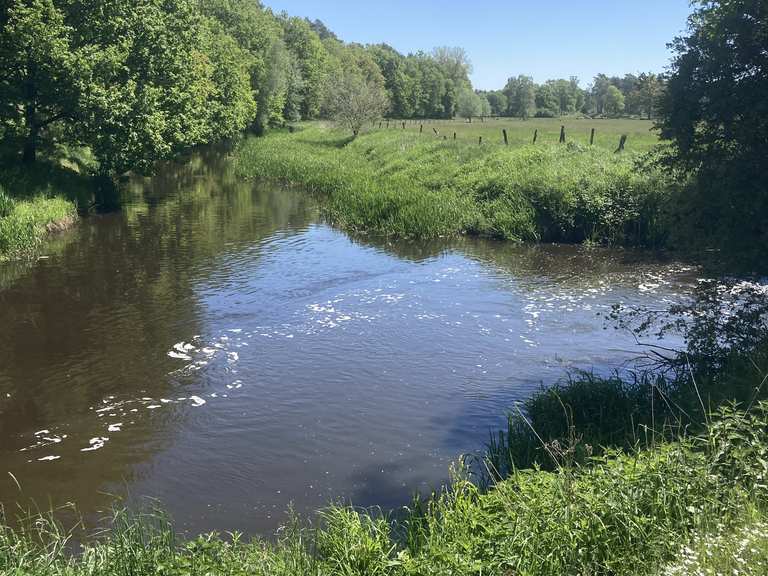 Mündung des Allerkanals in die Aller bei Brenneckenbrück - Cycle Routes ...