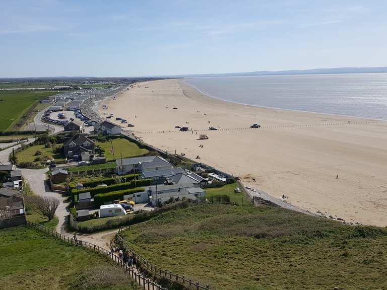 Brean Downs steps up from the beach Routes for Walking and Hiking | Komoot