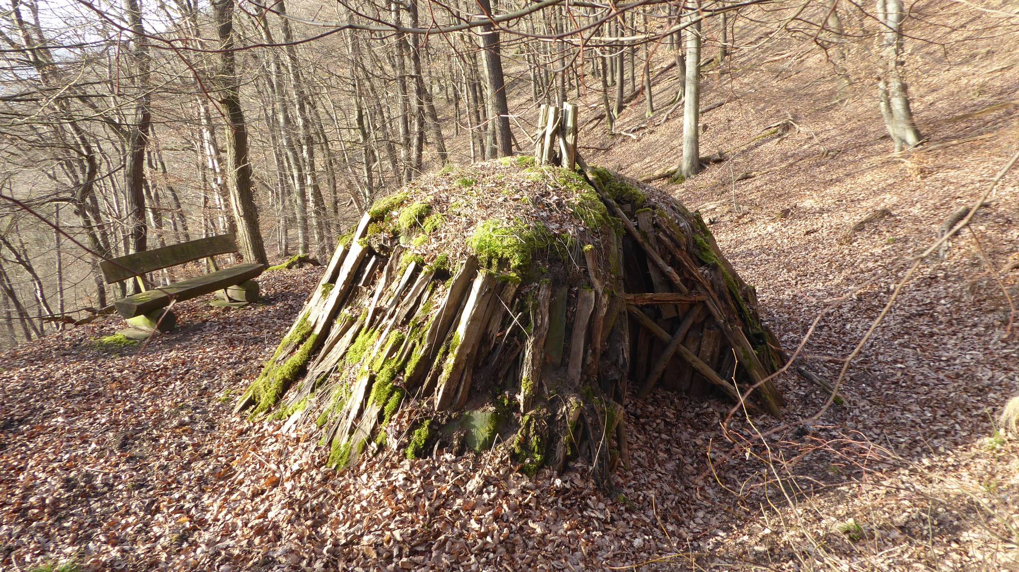 Schaukohlenmeiler Köhlerhütte