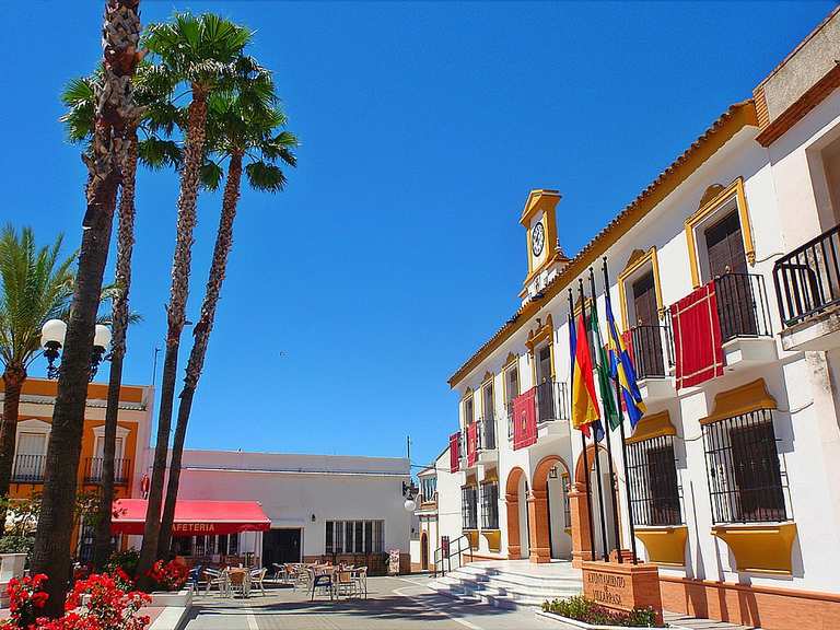 Villarrasa Puente Gadea sobre el Río Tinto Wanderung Komoot