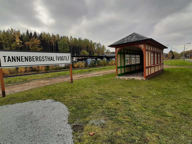 Bahnhof Tannenbergsthal Wanderungen und Rundwege komoot