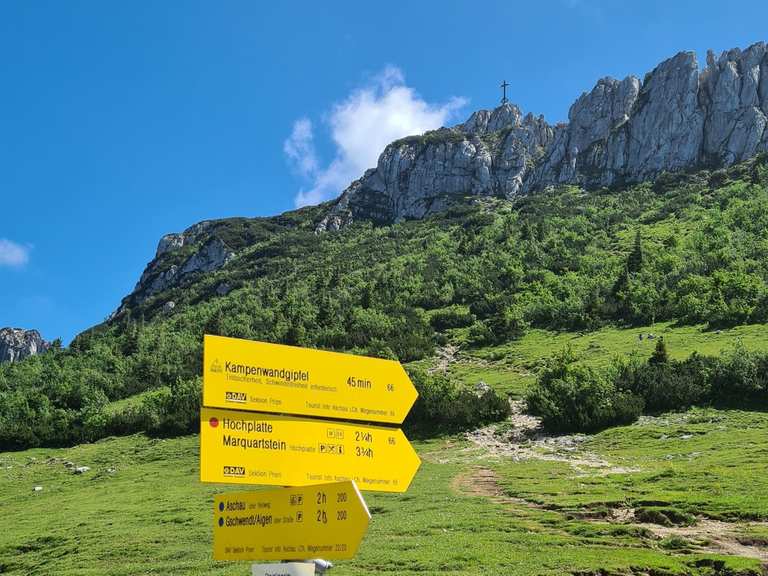 Blick auf die Kampenwand – Kampenwandsteig Runde von Aschau (Chiemgau ...