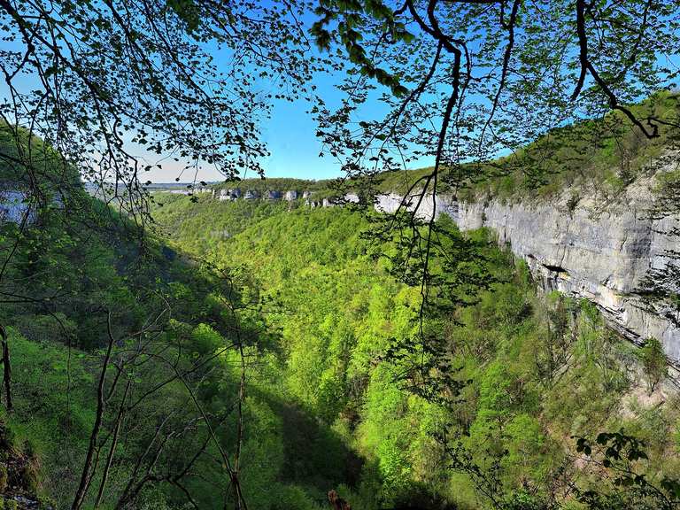 Le ravin de Valbois, et les châteaux de Cléron et de Scey — boucle dans ...
