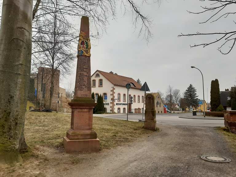 Kursächsische Postmeilensäule Geithain (Richtung Leipzig) Wanderungen