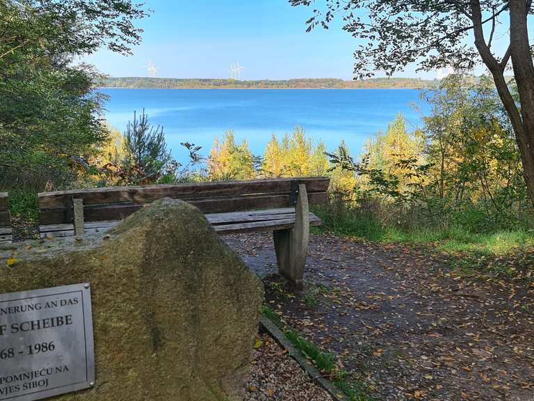 vom Tagebau Scheibe zum Scheibesee Radtouren und Radwege komoot