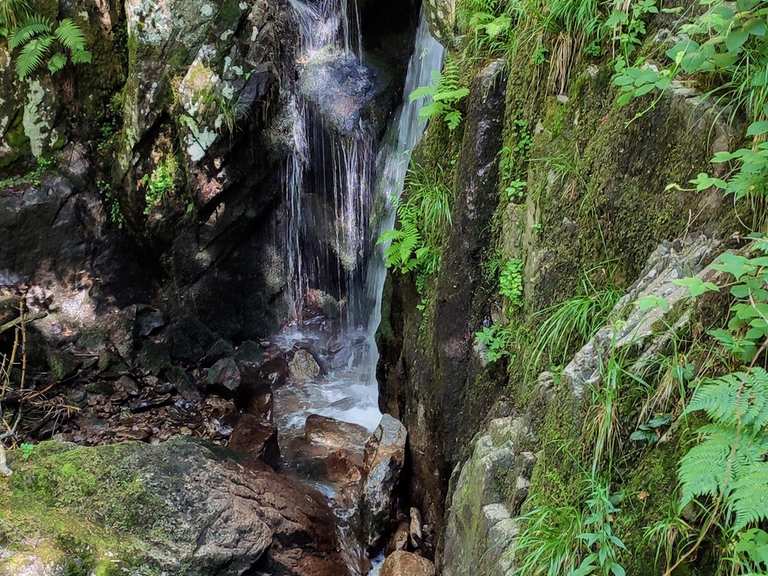 Waterfall of Saut de la Truite, valley of Brezons, Cantal, Auvergne