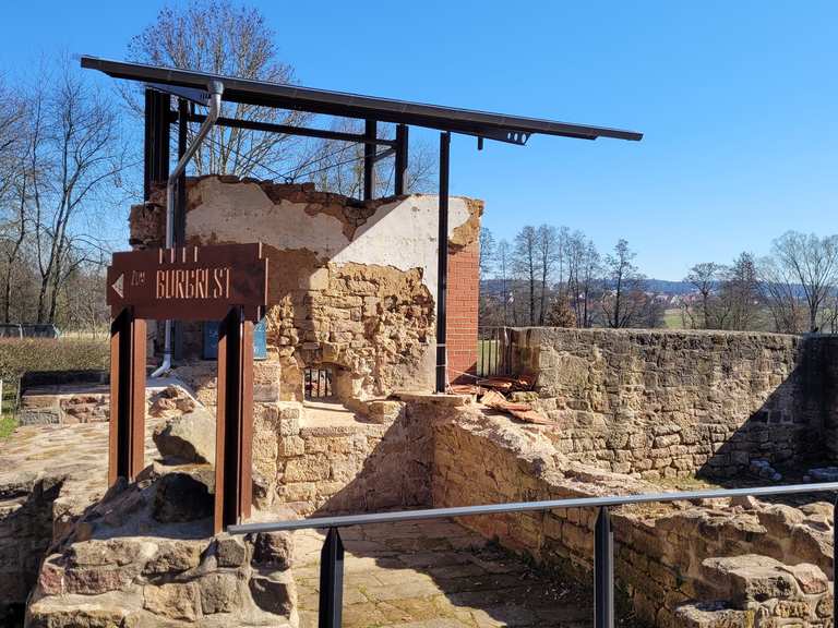 Burgreste Wasserburg Steinau Radtouren und Radwege komoot