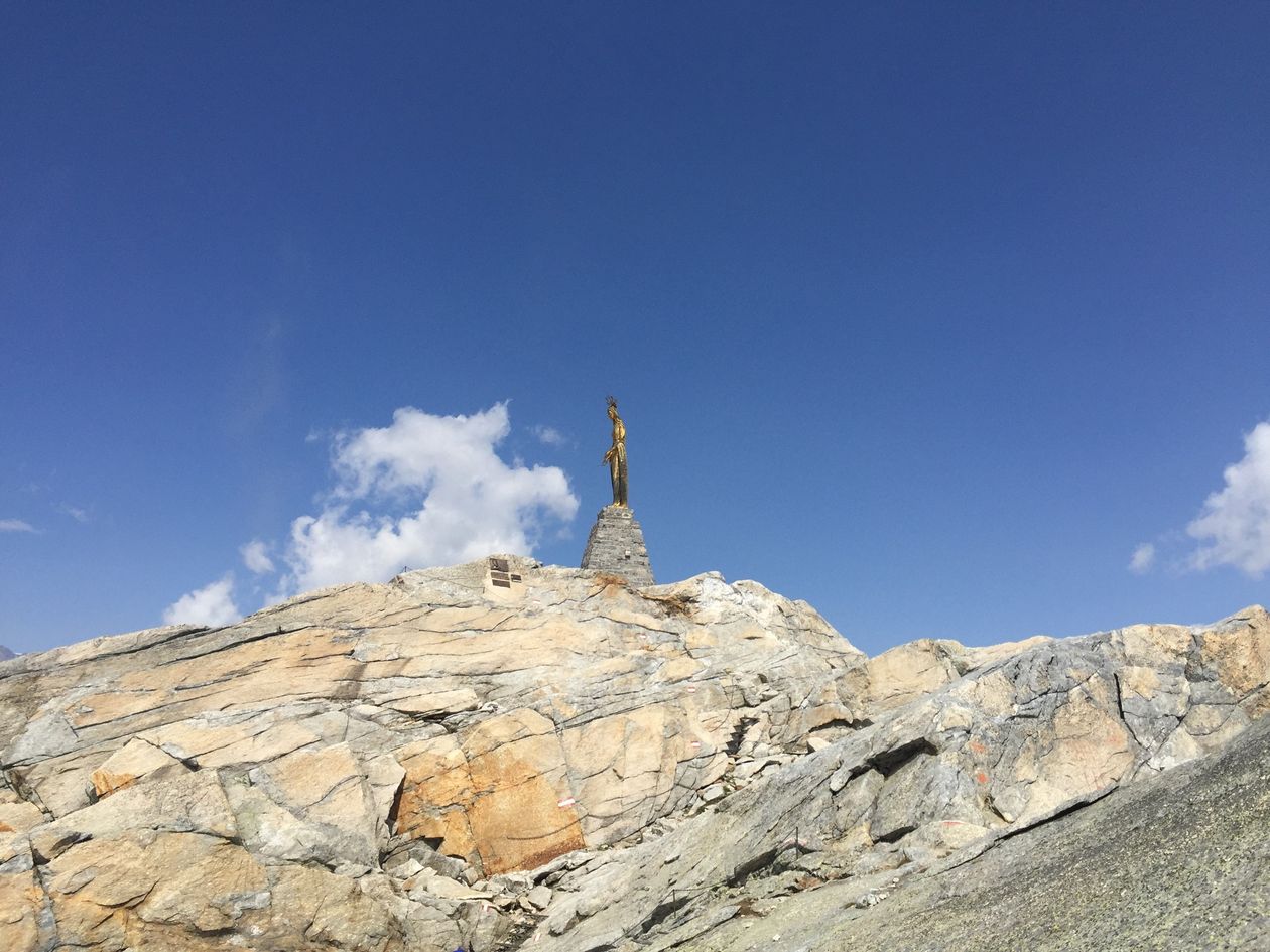 Golden Madonna Statue