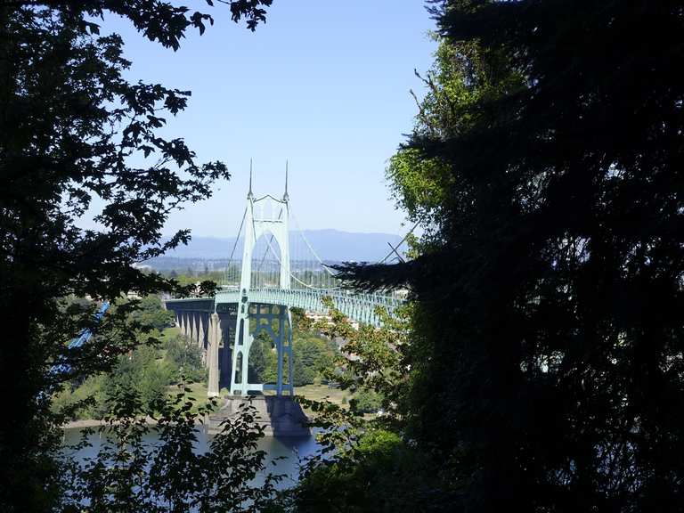 St. Johns Bridge Viewpoint via Springville Rd & Hardesty Trail loop ...
