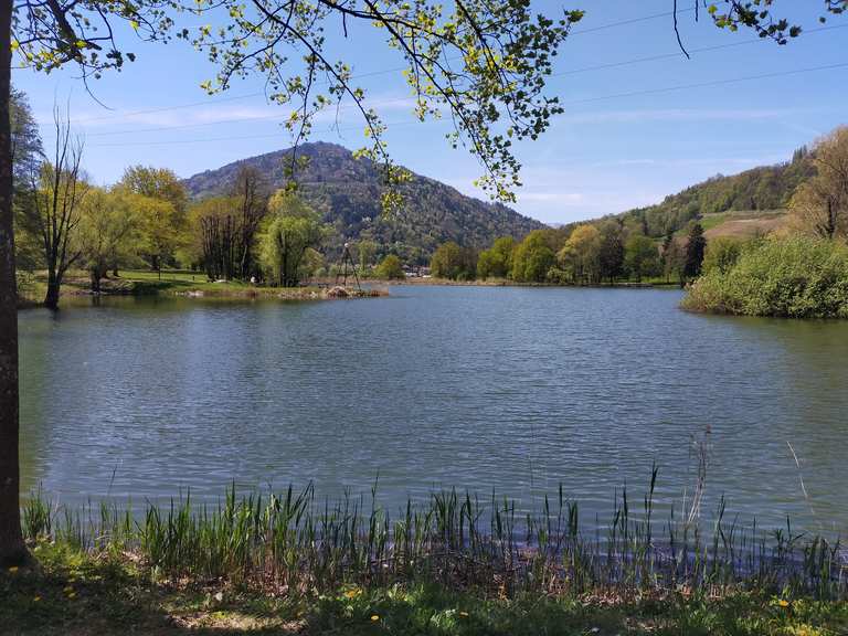 Nouvelle piste cyclable. Lac de Saint André Circuit à partir de Chambéry ChalleslesEaux
