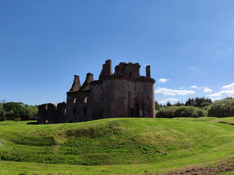 Dumfries to Caerlaverock Castle loop via NCN 7 cycle route | Sürüş | komoot