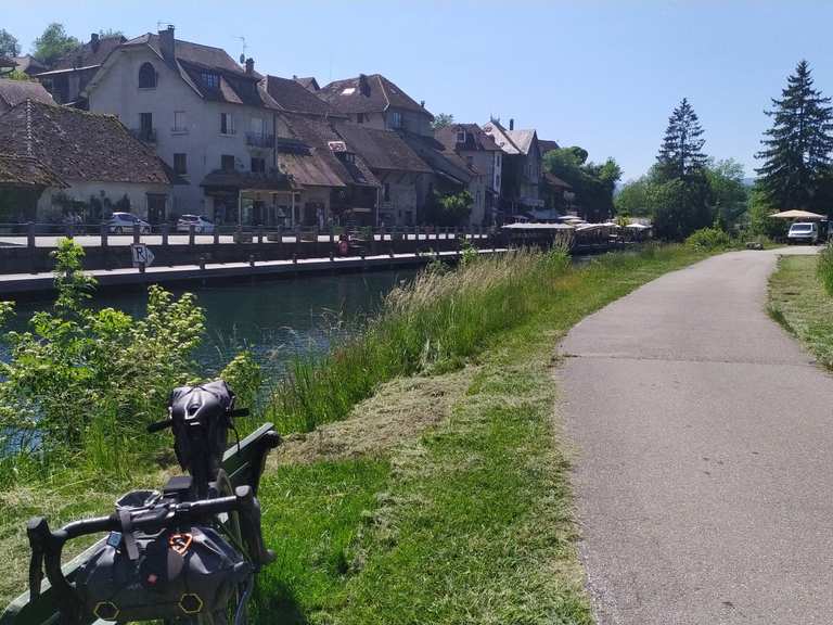Route du canal de Savières Canal de Savière Circuit à partir de Culoz Vélo de route Komoot