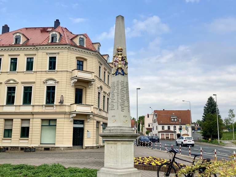 KursÃ¤chsische Post-DistanzsÃ¤ule Oschatz : Radtouren und Radwege | komoot