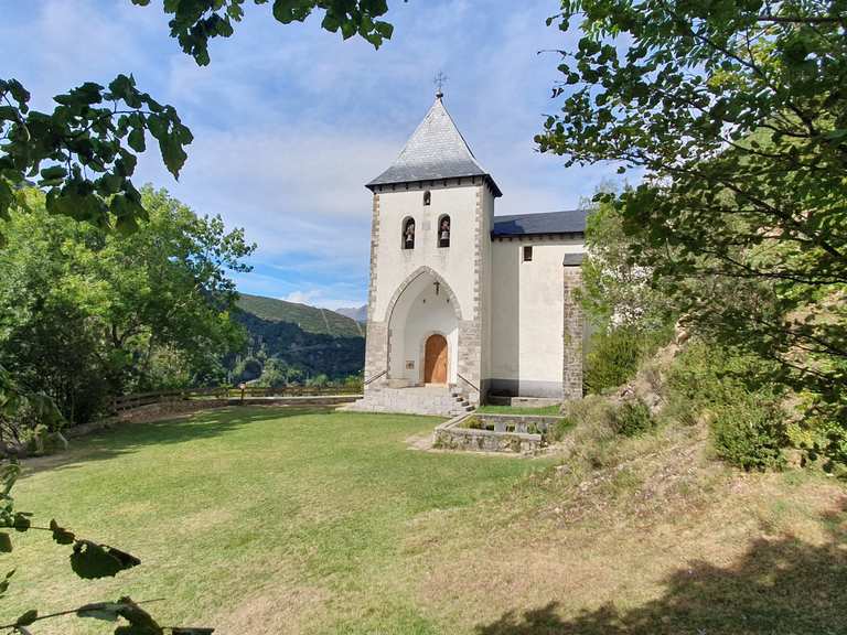 Ermita, Fuerte y Dolmen de Santa Elena trail running desde Biescas