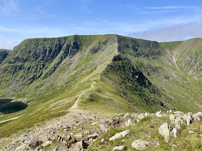 Striding Edge, Helvellyn & Swirral Edge loop from Glenridding — Lake ...