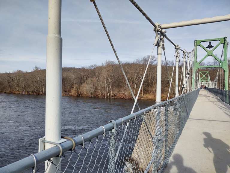 Delaware River road Stockton Inn loop from Solebury bike Tour Komoot