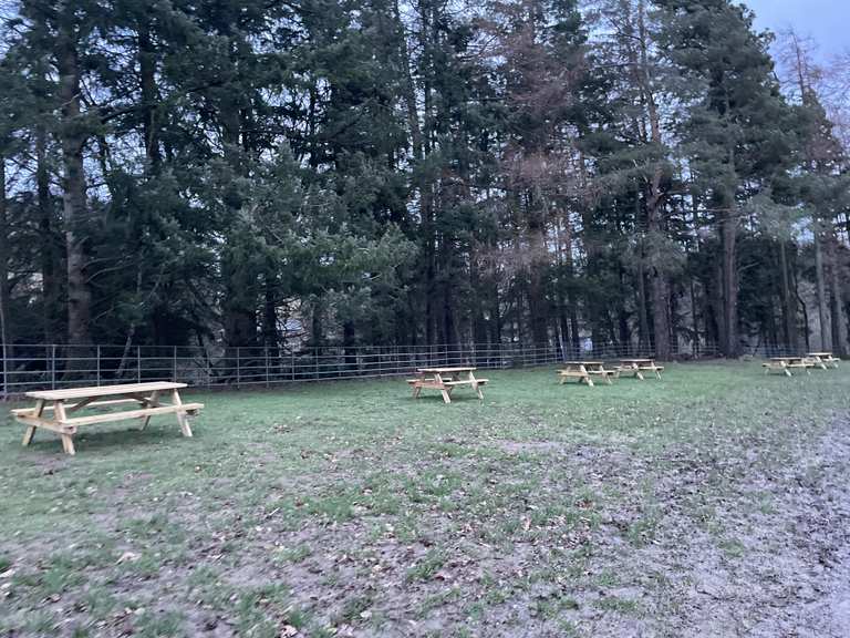 National Trust car park and picnic site Routes for Walking and Hiking