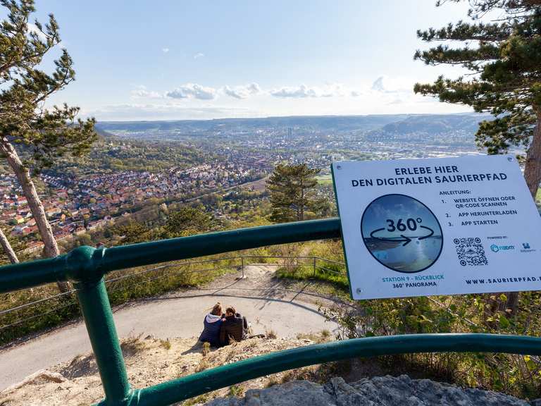 Aussicht auf Jena Ost Blick auf den Jenzig Runde von Wenigenjena