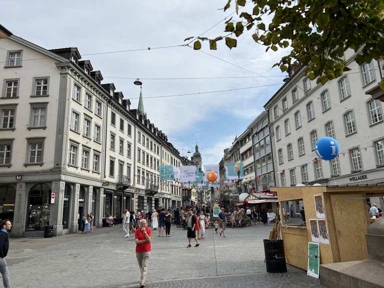 St. Gallen Altstadt Schlössli Haggen Runde von Sankt Gallen Winkeln