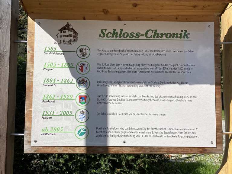 Schloss Zusmarshausen Wanderungen und Rundwege komoot