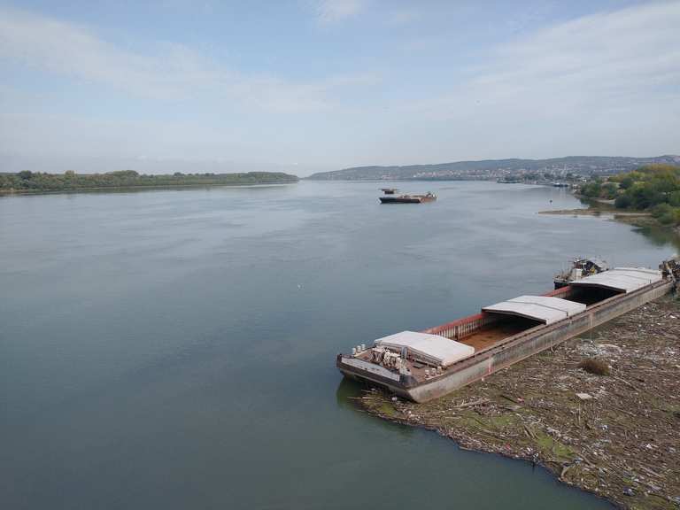 Pancevacki most 🌉 Danube bridge Belgrade Pančevo Radtouren und