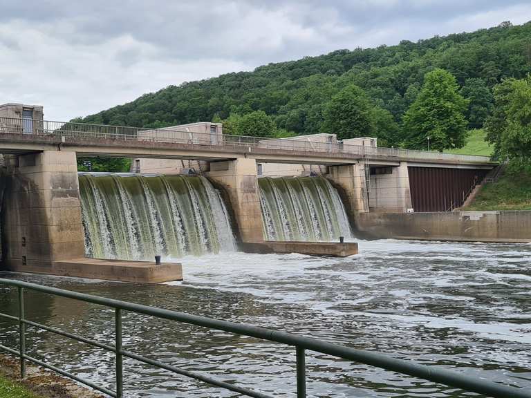 Wahnhausen Staustufe Schleuse Wilhelmshausen⛴️ Runde von Fuldatal