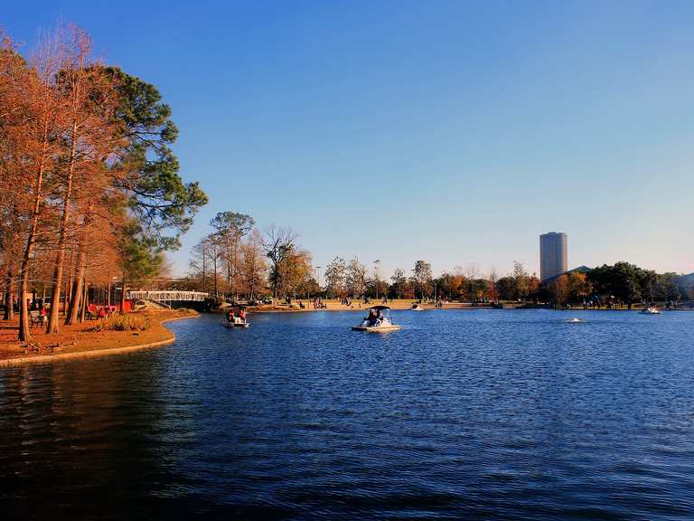 Lake Houston trail from Downtown bike Tour Komoot