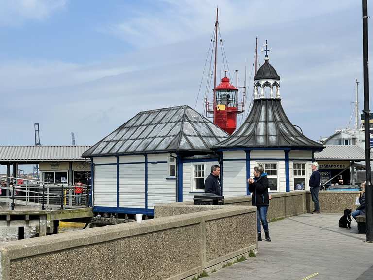 Harwich quayside. Historic and beautiful! Cycle Routes and Map Komoot