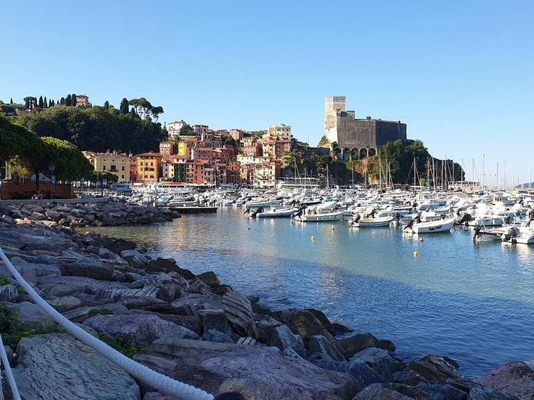 Porto di Lerici San Terenzo beach loop from Pugliola hike Komoot