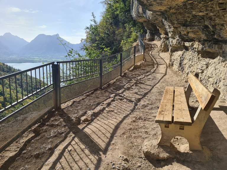 Cascade d'Angon Pont des Fées boucle au départ de Talloires randonnée pédestre Komoot