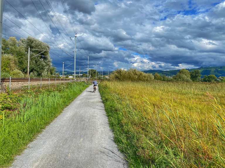 🚴Veloweg ZugCham🚴 Am Zugersee loop from Baar bike Tour Komoot